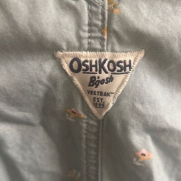 ✨OshKosh B'gosh® Toddler Girls Green Floral Sz 4T Shortall✨ - Picture 4 of 9